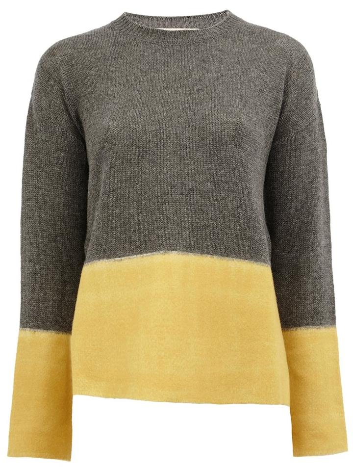 Marni Colour Block Jumper, Women's, Size: 42, Grey, Cashmere