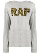 6397 Rap Slogan Sweater - Grey