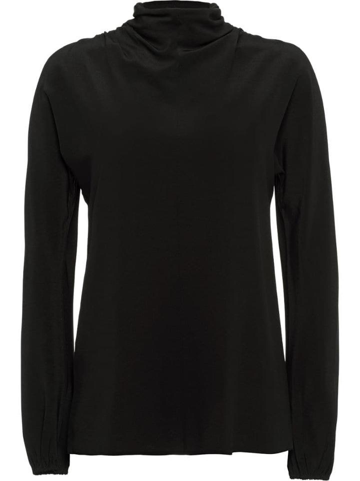 Prada Back Pussy Bow Blouse - Black