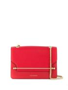 Strathberry Bar Detail Shoulder Bag - Red