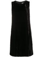 M Missoni - Velvet Shift Dress - Women - Polyester/acetate/cupro/viscose - 40, Black, Polyester/acetate/cupro/viscose