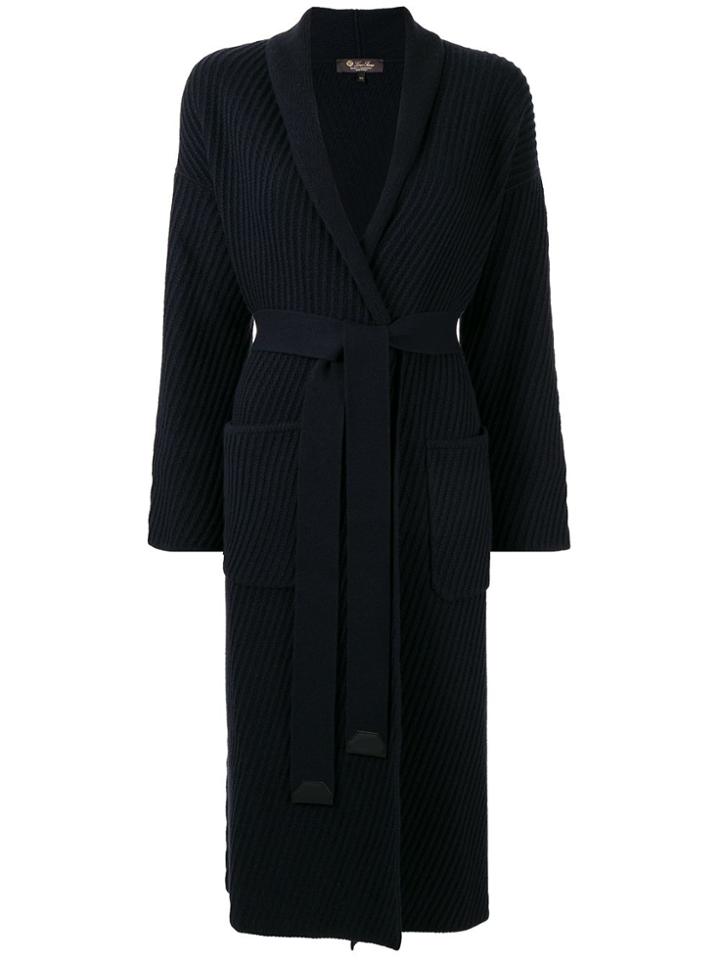 Loro Piana Long Knitted Cardigan - Blue