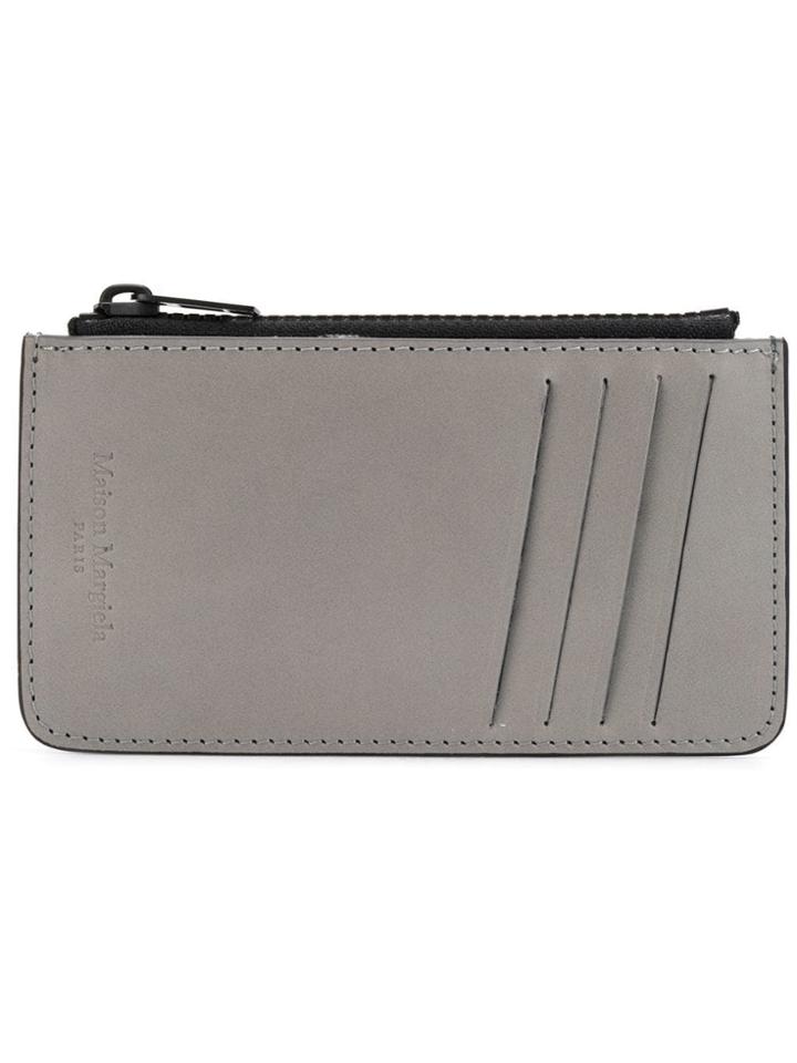 Maison Margiela Top Zip Wallet - Grey
