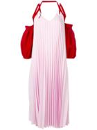 Atu Body Couture Colour-block Pleated Dress - Pink