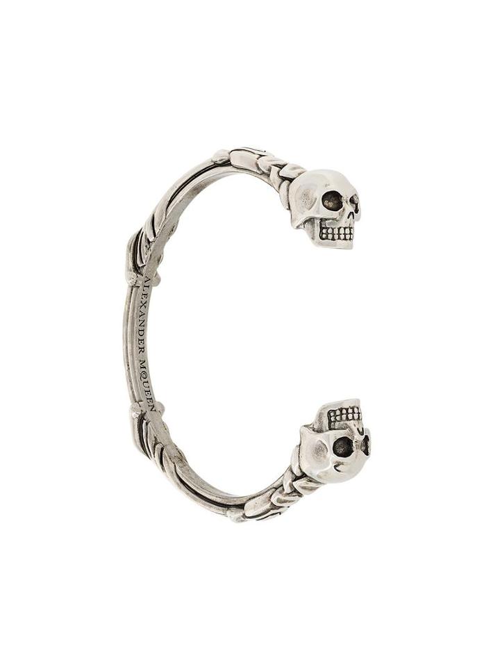 Alexander Mcqueen Twin Textured Bracelet, Men's