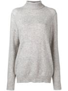 Ma'ry'ya Turtle Neck Jumper - Grey