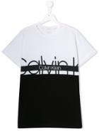 Calvin Klein Kids Printed Logo T-shirt - White