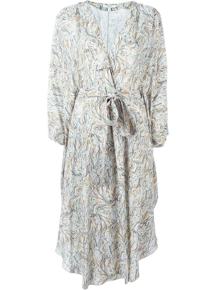 Dagmar Printed Wrap Kimono Dress