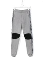 Philipp Plein Kids Logo Trim Track Pants, Boy's, Size: 14 Yrs, Grey