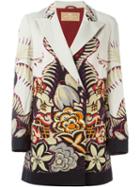 Etro Floral Print Coat, Women's, Size: 38, Cotton/linen/flax/acetate/silk