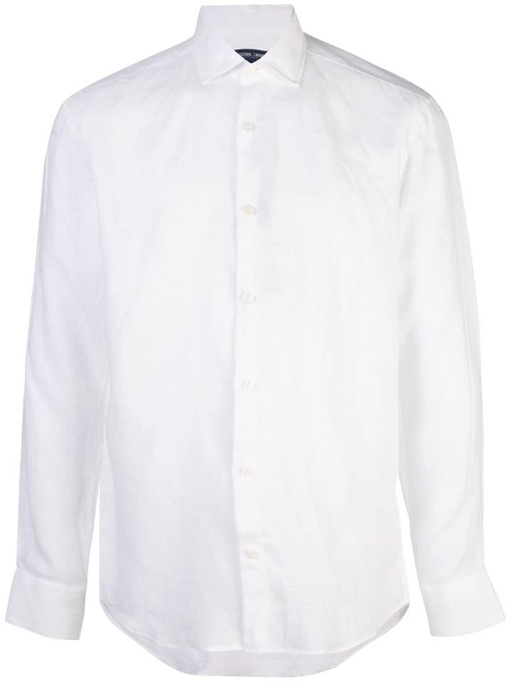 Frescobol Carioca Long-sleeve Fitted Shirt - White