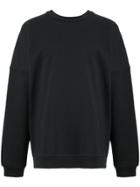Monkey Time Oversized Sweatshirt - Black