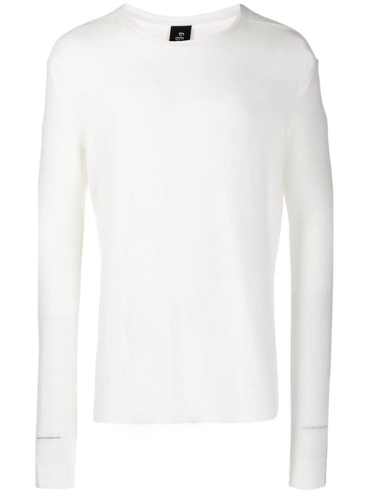 Thom Krom Crew Neck Sweatshirt - White