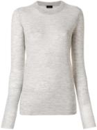 Joseph Long-sleeve Fitted Sweater - Grey