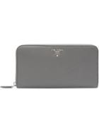 Prada Leather Wallet - Grey