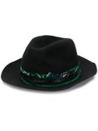 Zadig & Voltaire Bandana Trim Trilby Hat - Black