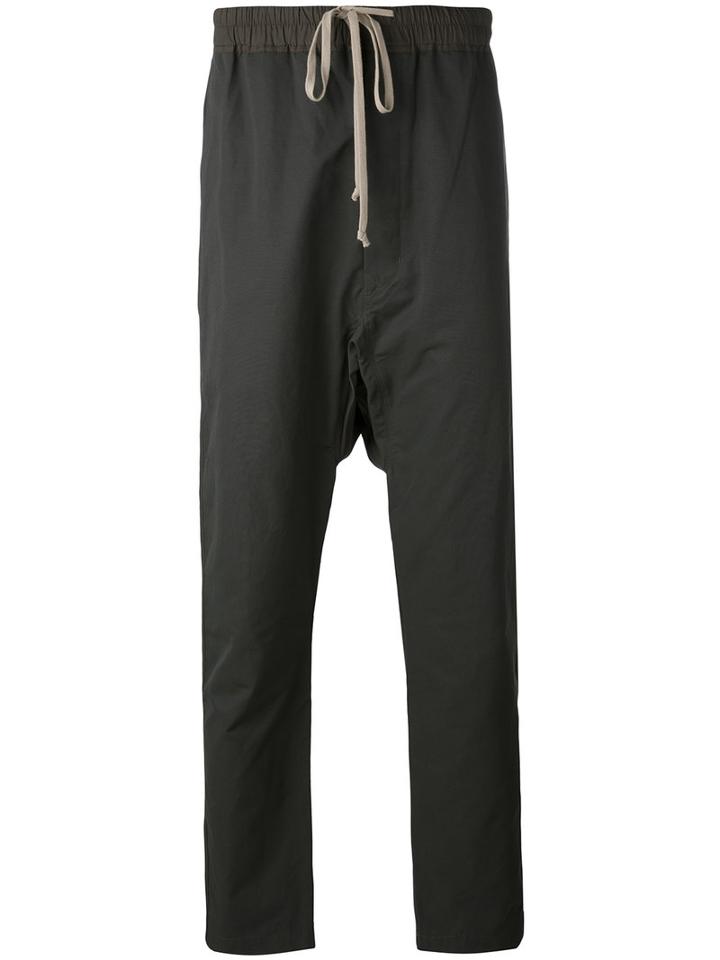 Drop-crotch Trousers - Men - Cotton/polyamide - M, Grey, Cotton/polyamide, Rick Owens Drkshdw