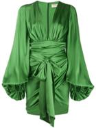 Alexandre Vauthier Wrap-style Mini Dress - Green