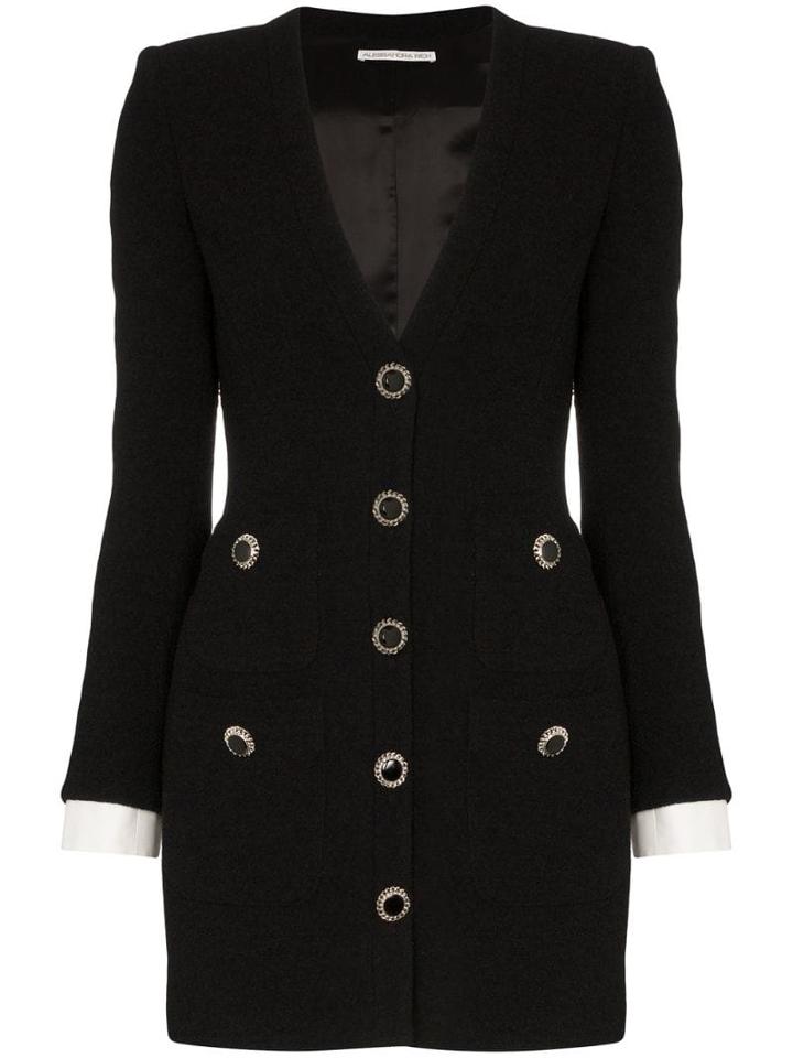 Alessandra Rich Blazer-style Mini Dress - Black