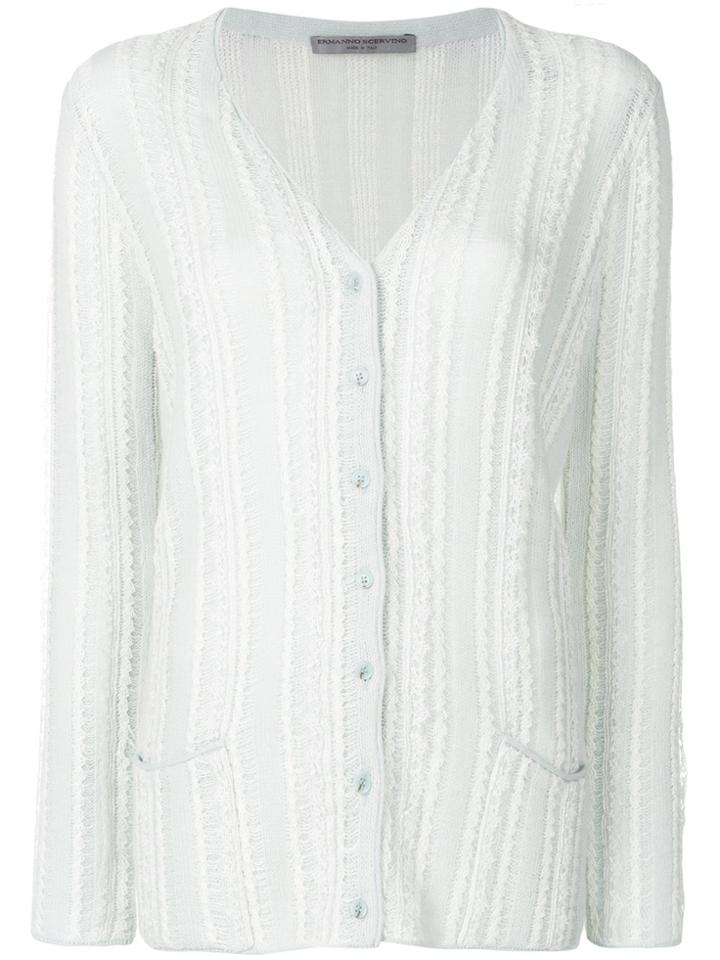 Ermanno Scervino Embroidered Button-down Cardigan - Green