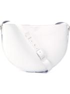 Victoria Beckham Medium Halfmoon Crossbody Bag, Women's, White, Calf Leather/calf Suede