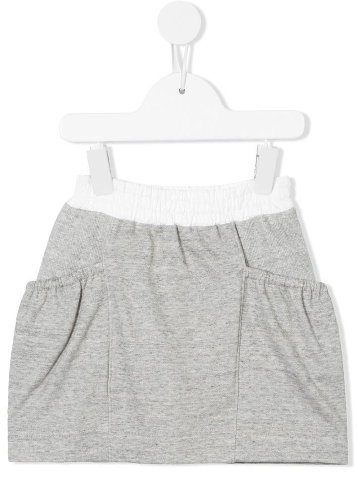 Familiar - Open Pocket Skirt - Kids - Cotton - 11 Yrs, Grey