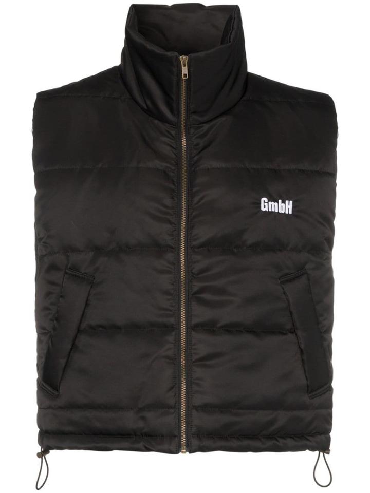 Gmbh Padded Logo Gilet - Black