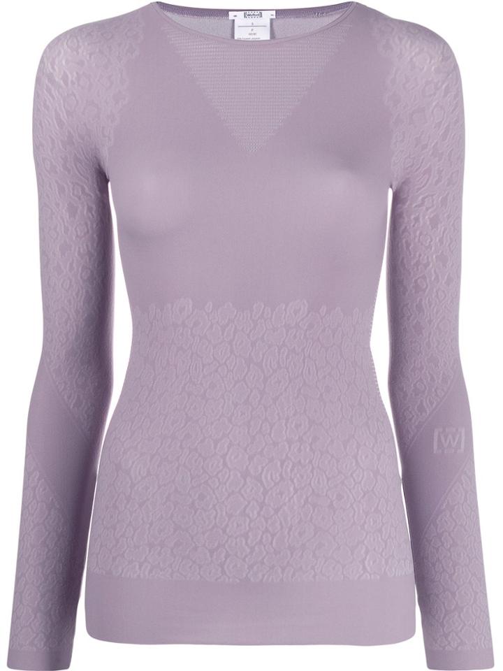 Wolford Cheetah Print Sweater - Purple