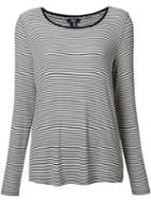 Paige Striped Sweatshirt, Women's, Size: Small, Black, Modal/spandex/elastane