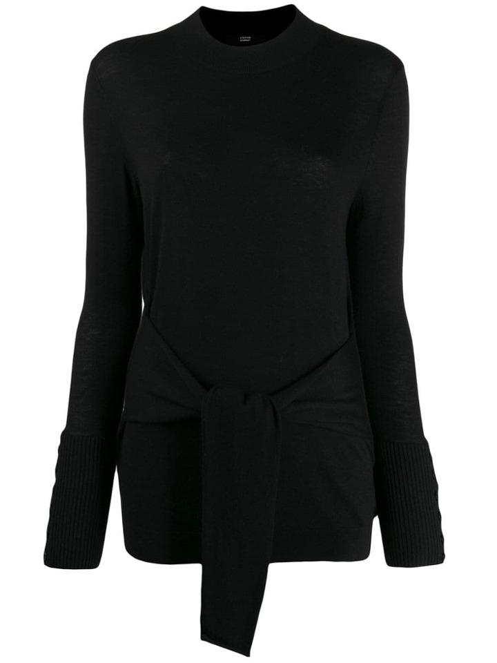 Steffen Schraut Front Knot Jumper - Black