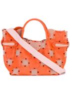Jamin Puech - Grommet-embellished Tote - Women - Cotton/leather/polyester - One Size, Yellow/orange, Cotton/leather/polyester