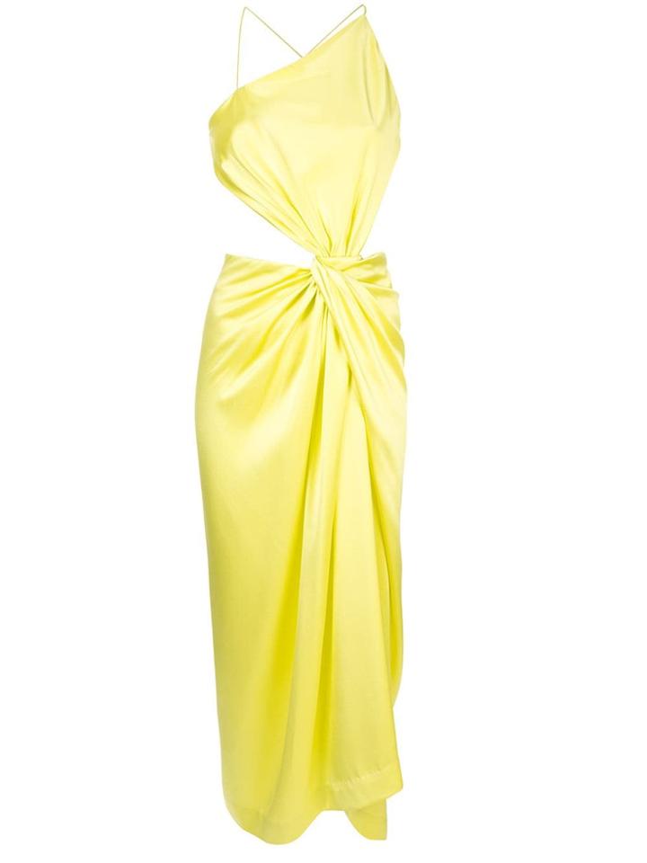 Dion Lee Diverge Drape Dress - Yellow