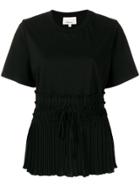 3.1 Phillip Lim Pleated-waist T-shirt - Black
