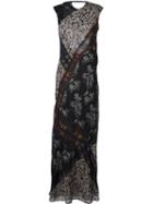 Etro 'alice' Long Gown, Women's, Size: 44, Black, Silk