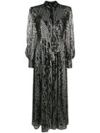 Msgm Sequinned Maxi Dress - Black