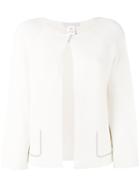 Fabiana Filippi - Cropped Cardigan - Women - Cotton - 38, Women's, Nude/neutrals, Cotton