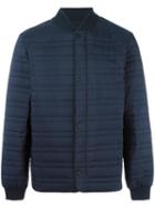 Z Zegna Body Warmer Bomber Jacket, Men's, Size: Small, Blue, Polyamide/polyester