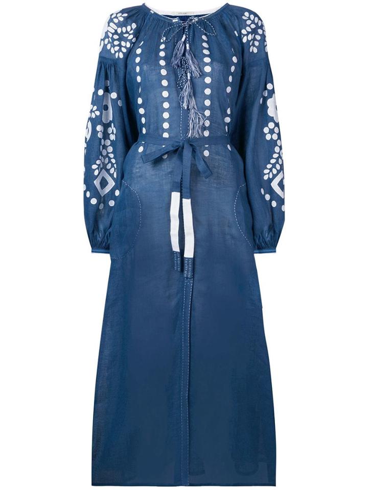 Vita Kin Printed Maxi Dress - Blue