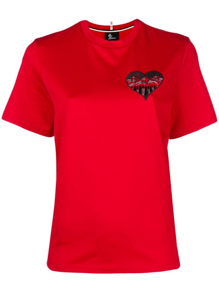 Moncler Grenoble Heart Mountain T-shirt - Red
