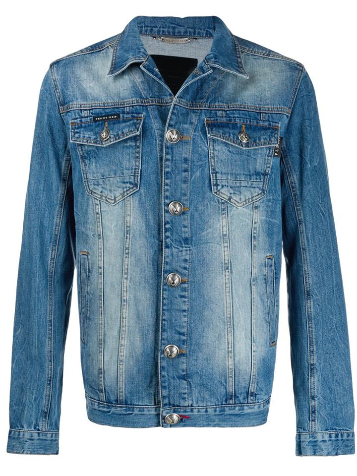 Philipp Plein P.l.n Denim Jcket - Blue