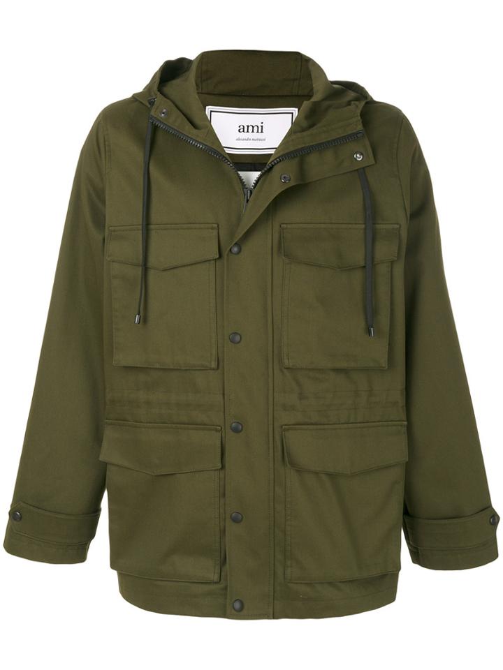 Ami Alexandre Mattiussi Rain Coat - Green