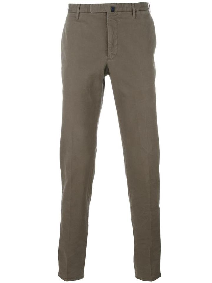 Incotex Slim Fit Trousers, Men's, Size: 52, Brown, Cotton/spandex/elastane
