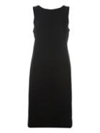 Maison Margiela Open Back Shift Dress, Women's, Size: 42, Black, Viscose/virgin Wool
