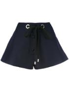 Marni Drawstring Shorts, Size: 40, Blue, Cotton