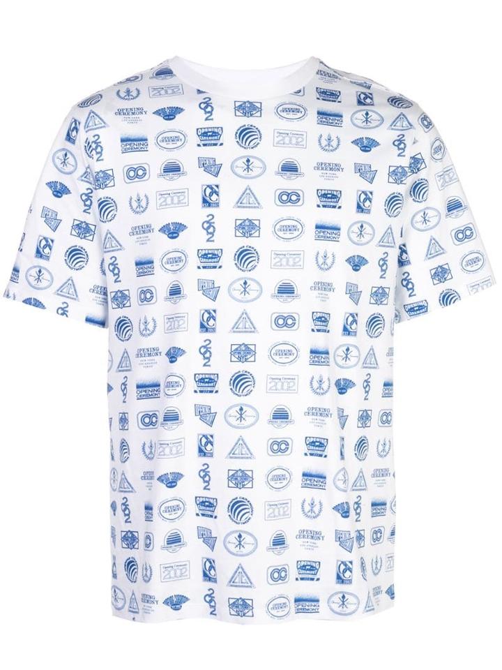 Opening Ceremony All-over Multi Logo T-shirt - White