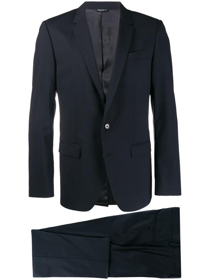 Dolce & Gabbana Single Breasted Two Piece Suit - Blue