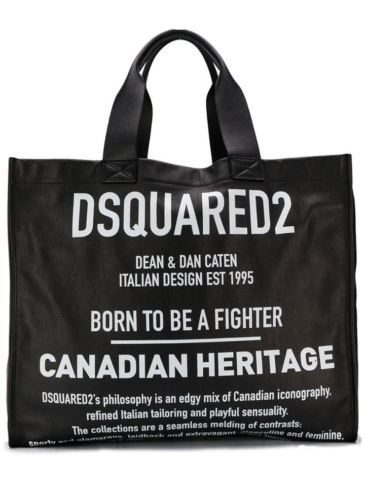 Dsquared2 Large Logo Tote Bag - Black