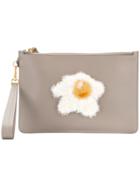 Anya Hindmarch Egg Zip Clutch - Grey