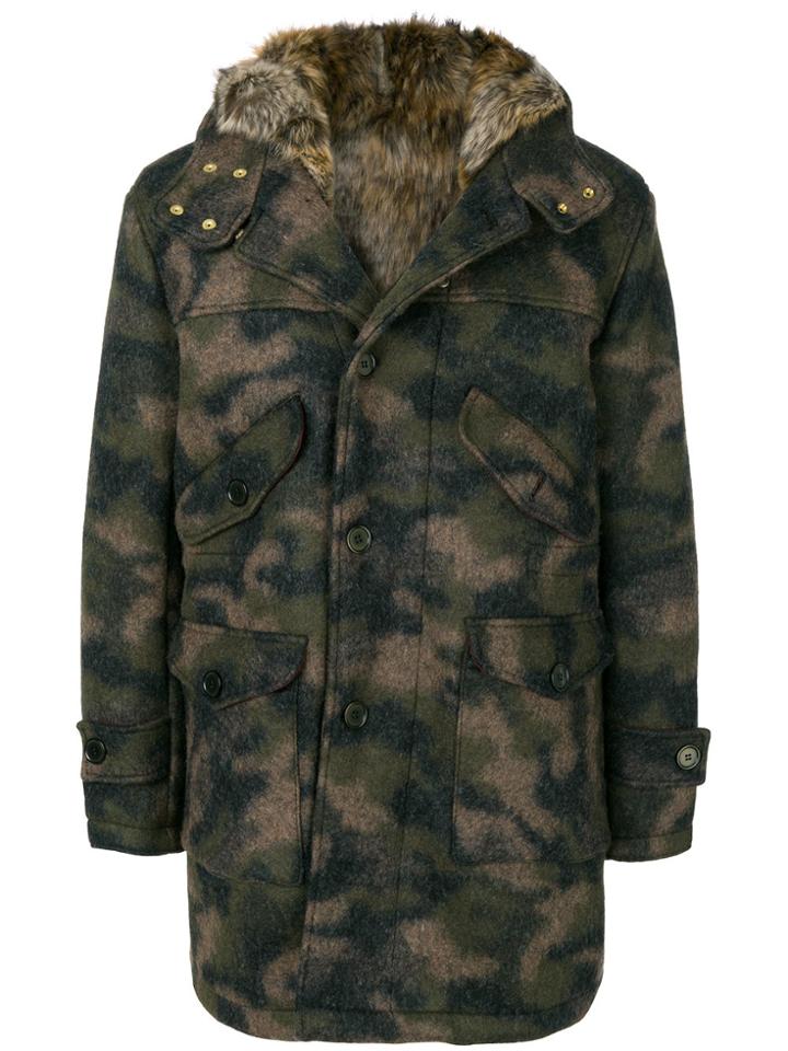 Equipe '70 Camouflage Print Parka - Multicolour