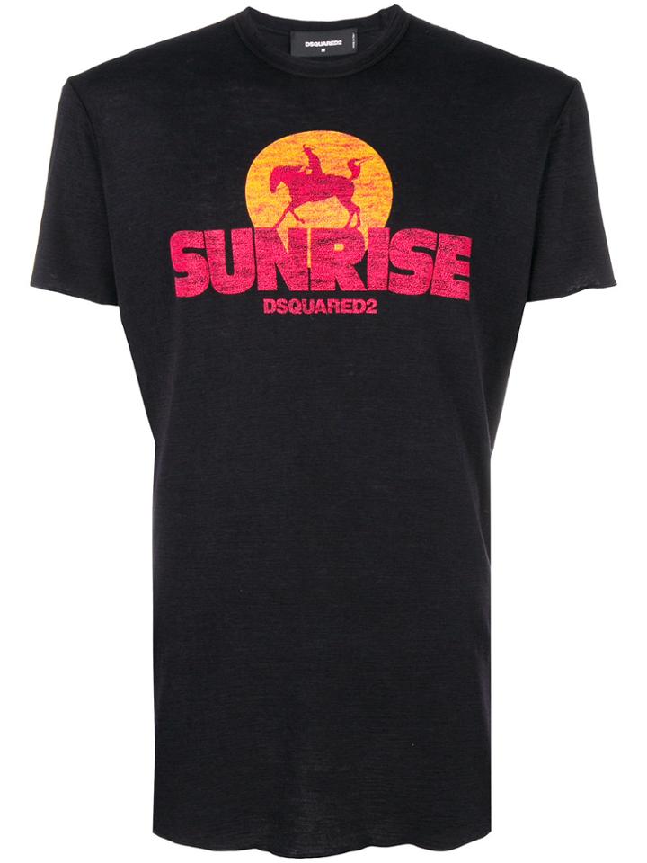 Dsquared2 Sunrise Printed T-shirt - Black